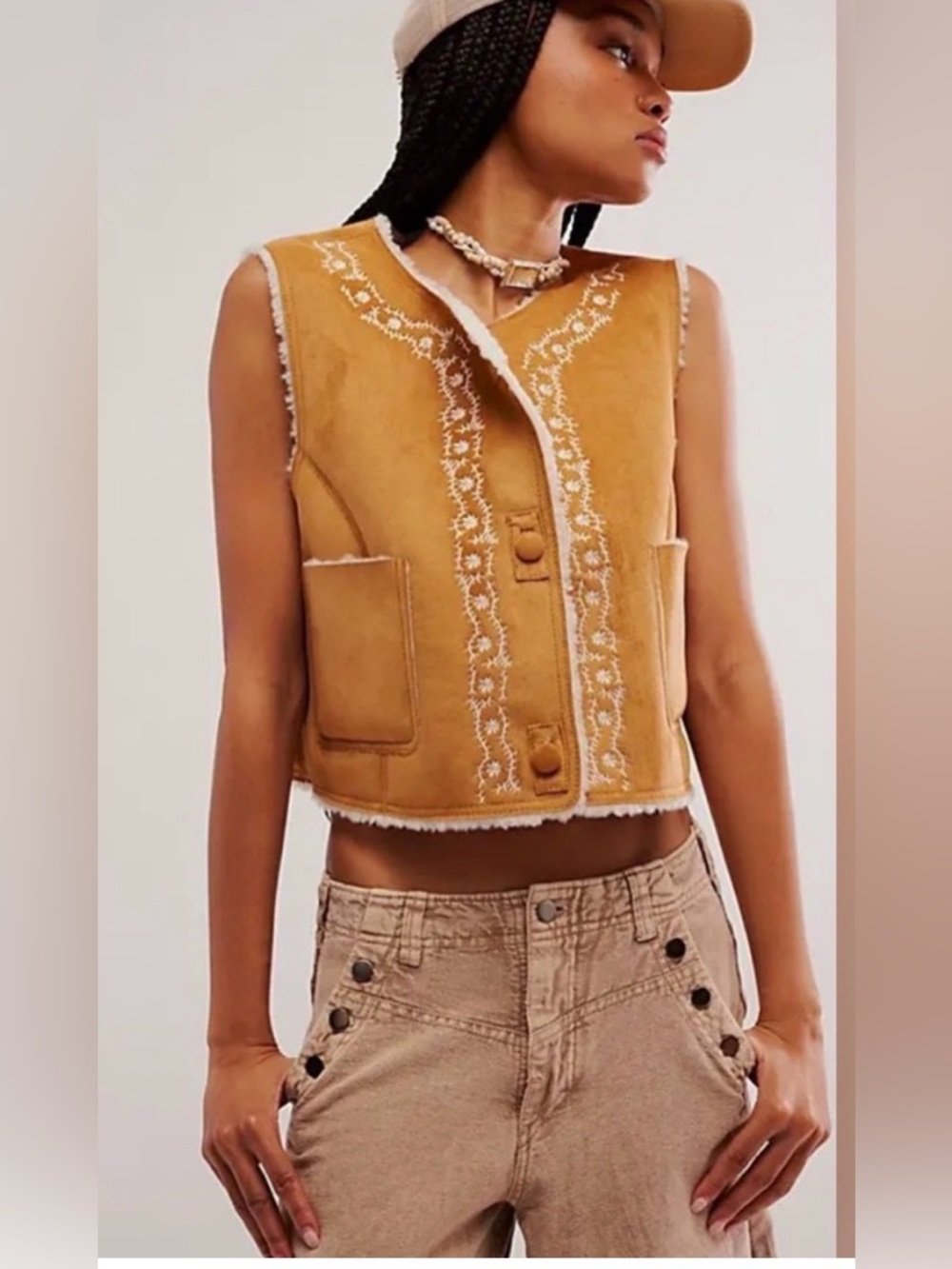 Free People Travelers Suede Vest.
